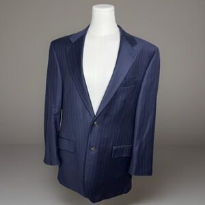 Lauren, by Ralph Lauren Navy Blue Pinstripe 2-Piece Suit.